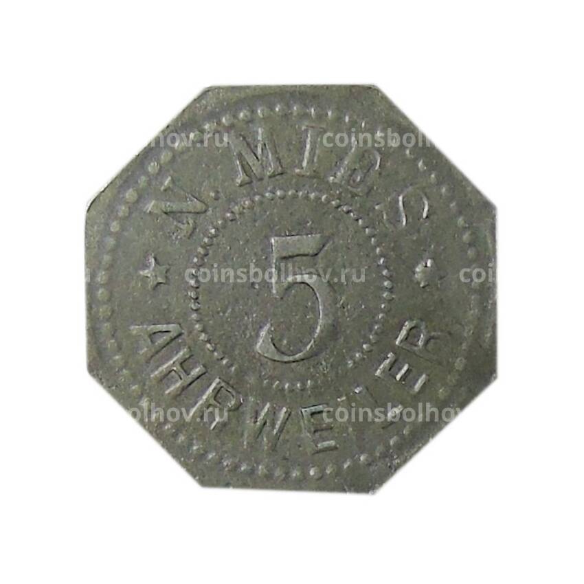 Монета 5 пфеннигов Германия Нотгельд — Арвайлер