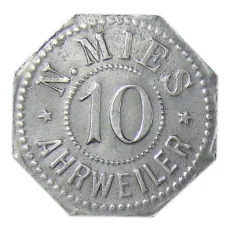 Монета 10 пфеннигов Германия Нотгельд — Арвайлер (аверс)