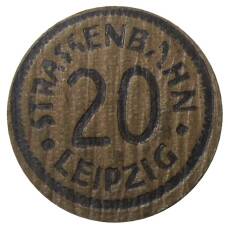 Монета 20 пфеннигов Германия Транспортный нотгельд — Лейпциг (аверс)