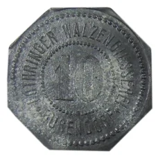 Монета 10 пфеннигов Германия Нотгельд — Бусендорф (аверс)