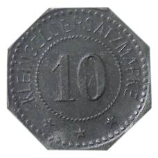 Монета 10 пфеннигов Германия Нотгельд — Бусендорф (реверс)