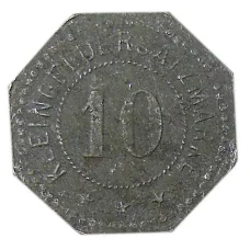 Монета 10 пфеннигов  Германия Нотгельд — Шлирбах (реверс)