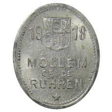 Монета 15 пфеннигов 1918 года  Германия Транспортный нотгельд — Мюльхайм (на Руре) (аверс)