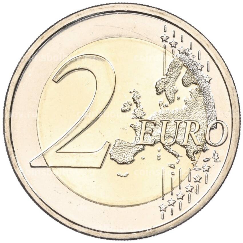 Монета 2 евро 2023 года Словакия —  100 лет первому переливанию крови в Словакии (вид 2)