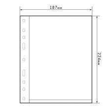 Лист для банкнот на 1 ячейку формат «Numis» 1C LEUCHTTURM 304653 (аверс)