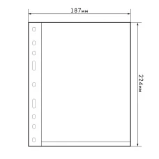 Лист для банкнот на 1 ячейку формат «Numis» 1C LEUCHTTURM 304653 (аверс)