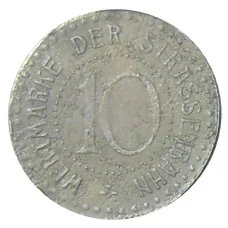 Монета 10 пфеннигов 1920 года Германия  Транспортный нотгельд — Бреслау (аверс)