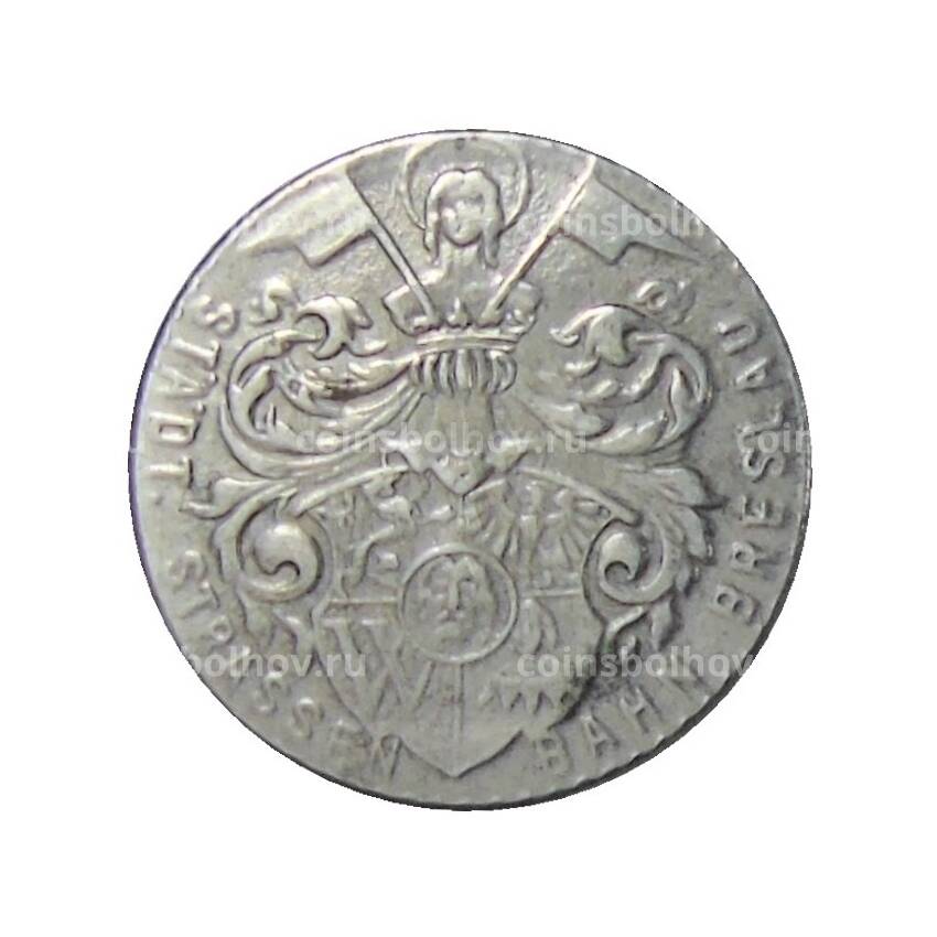 Монета 10 ппфеннигов 1920 года Транспортный нотгельд — Бреслау (вид 2)