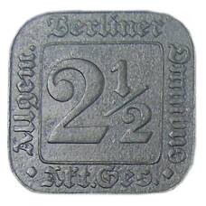 Монета 2.5 пфеннига 1916 года Германия Нотгельд — Берлин (аверс)