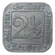 Монета 2.5 пфеннига 1916 года Германия Нотгельд — Берлин (аверс)