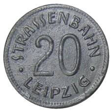 Монета 20 пфеннигов 1918 года Германия  Транспортный нотгельд — Лейпциг (аверс)