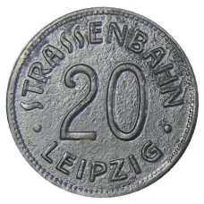Монета 20 пфеннигов 1918 года Транспортный нотгельд — Лейпциг (аверс)