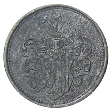 Монета 20 пфеннигов 1918 года Транспортный нотгельд — Лейпциг (реверс)