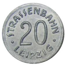 Монета 20 пфеннигов 1918 года Транспортный нотгельд — Лейпциг (аверс)