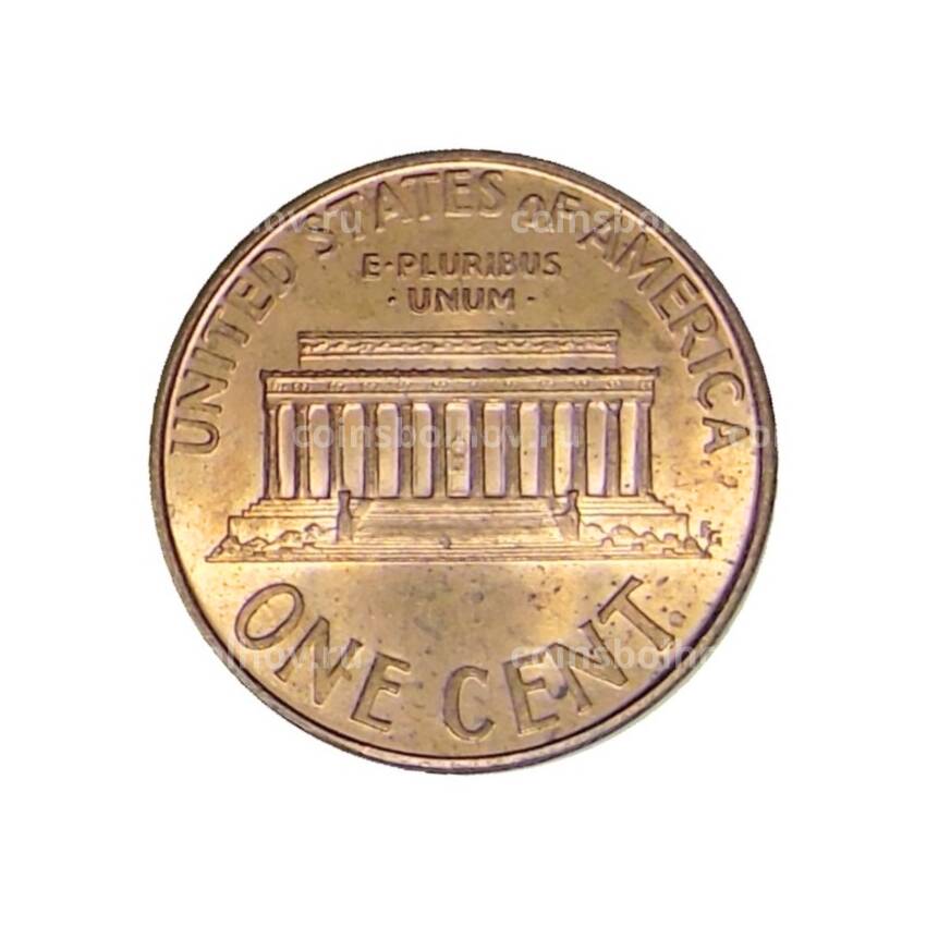 Монета 1 цент 1996 года D США (вид 2)