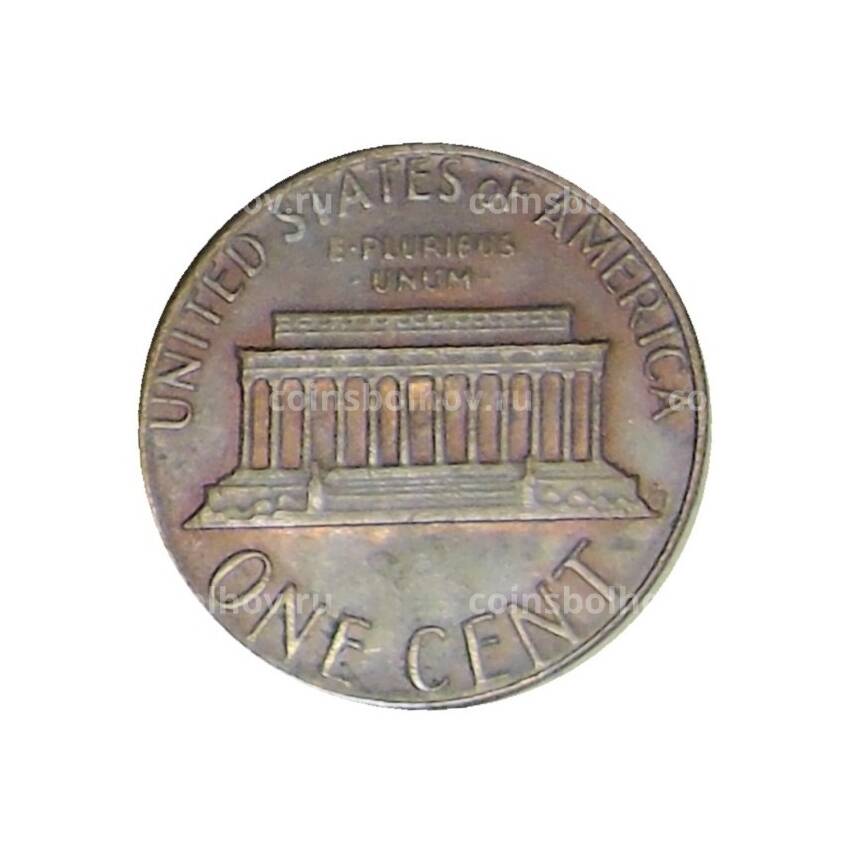 Монета 1 цент 1983 года D США (вид 2)