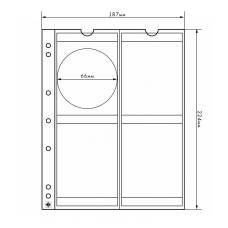 Лист выдвижной для 4 монет диаметром до 66 мм  формат «Numis» LEUCHTTURM 321507 (аверс)