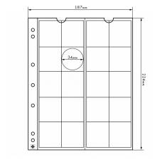 Лист выдвижной для 20 монет диаметром до 34 мм формат «Numis» LEUCHTTURM 338571 (аверс)