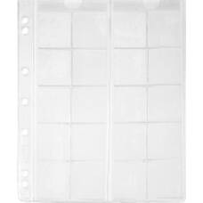 Лист выдвижной для 20 монет диаметром до 34 мм формат «Numis» LEUCHTTURM 338571 (реверс)