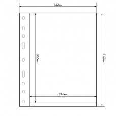 Лист для банкнот на 1 ячейку формат Grande EASY 1C из тонкого прозрачного пластика LEUCHTTURM 358072 (аверс)