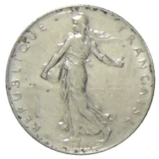 Монета 1 франк 1974 года Франция (реверс)