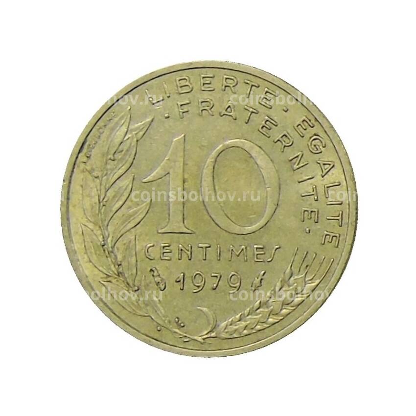 Монета 10 сантимов 1979 года Франция