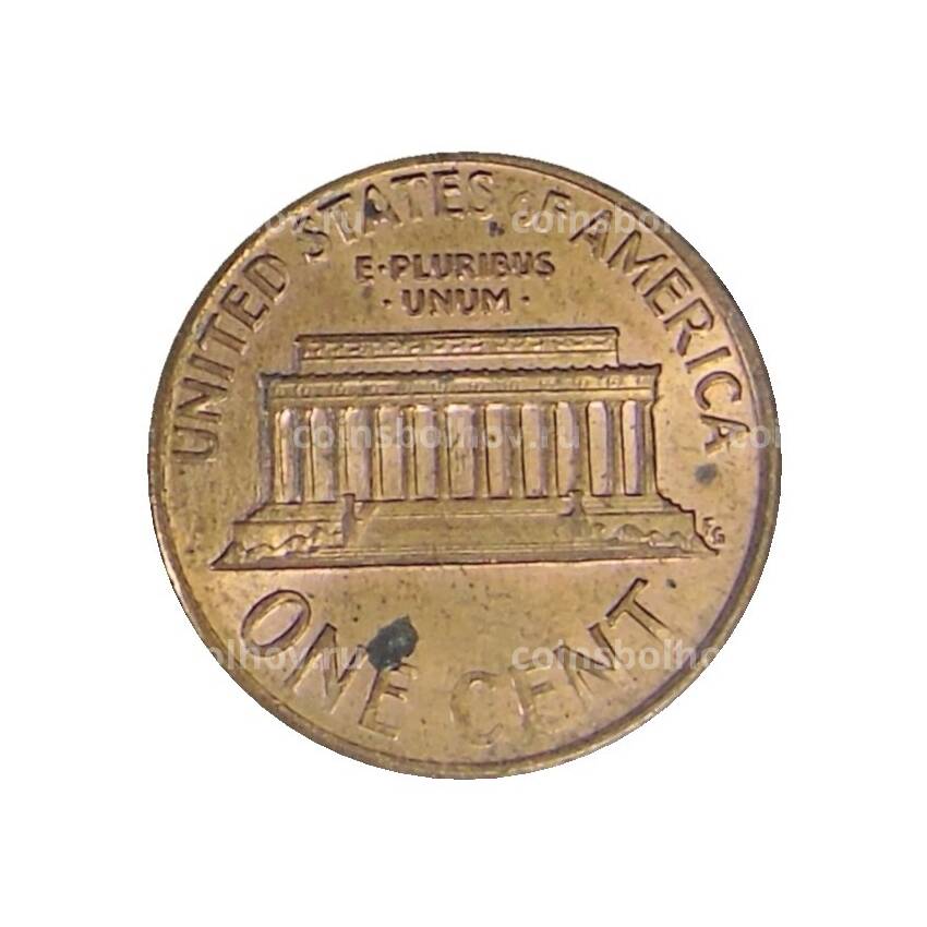 Монета 1 цент 1992 года D США (вид 2)