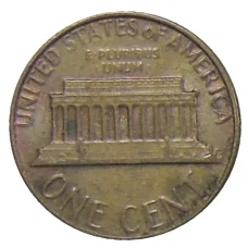 Монета 1 цент 1982 года США (реверс)