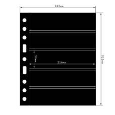 Лист для банкнот на 5 ячеек формат «Grande» 5S Черный LEUCHTTURM 312953 (аверс)