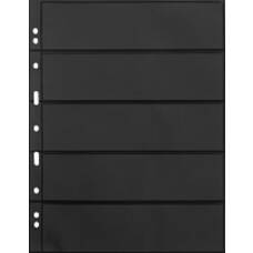 Лист для банкнот на 5 ячеек формат «Grande» 5S Черный LEUCHTTURM 312953 (реверс)
