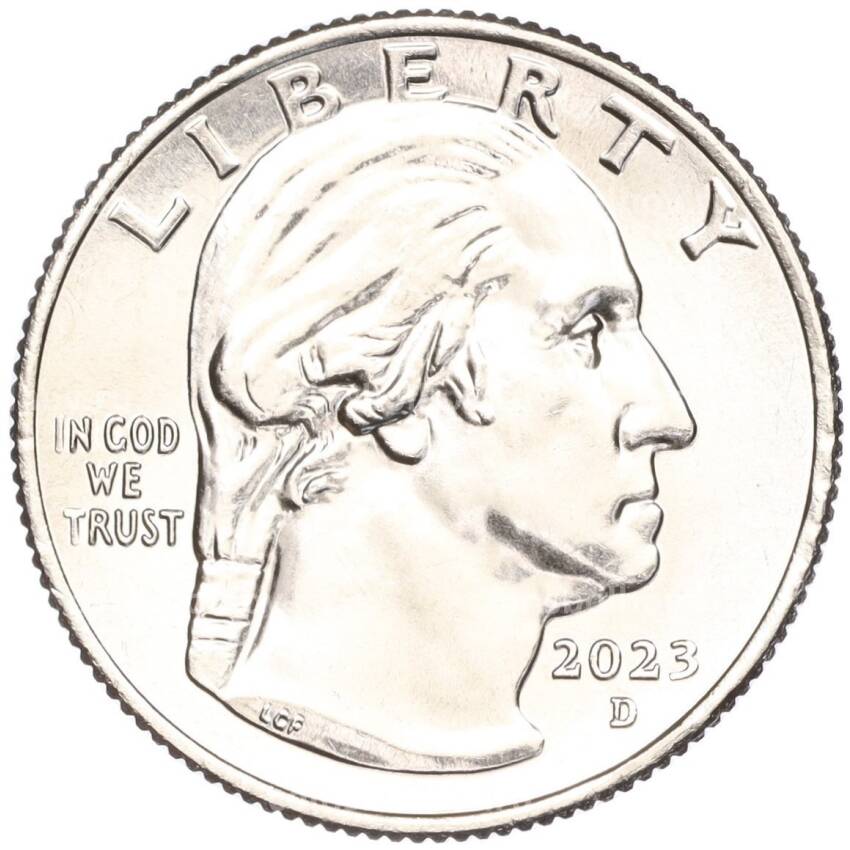 Монета  1/4 доллара (25 центов) 2023 года D США «Американские женщины — Эдит Канакаоле» (вид 2)