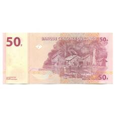 Банкнота 50 франков 2013 года Конго (вид 2)