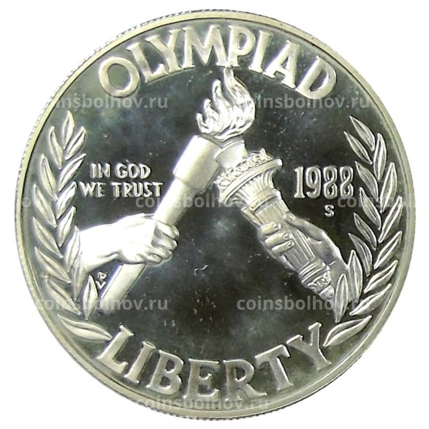 Монета 1 доллар 1988 года S США — XXIV летние Олимпийские Игры, Сеул 1988