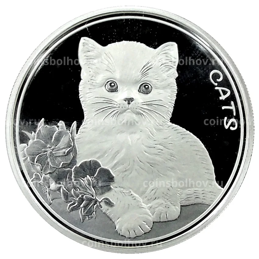 Монета 50 центов 2022 года Фиджи — Кошки