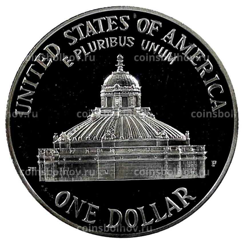 Монета 1 доллар 2000 года P США — 200 лет Библиотеке Конгресса (вид 2)