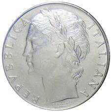 Монета 100 лир 1981 года Италия (реверс)