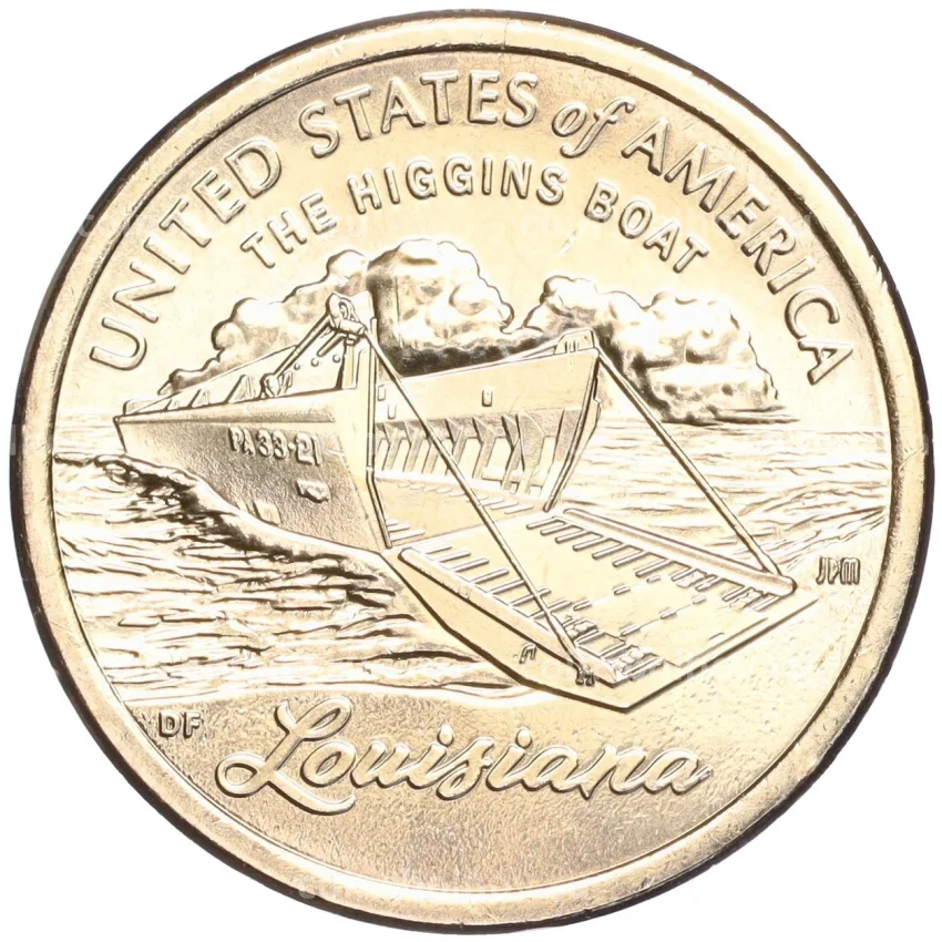 Монета 1 доллар 2023 года P США Американские инновации — Десантный катер