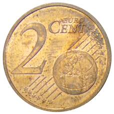Монета 2 евроцента 1999 года Франция (реверс)