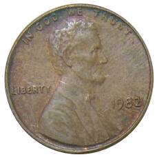 Монета 1 цент 1982 года США (аверс)