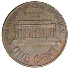 Монета 1 цент 1962 года D США (реверс)