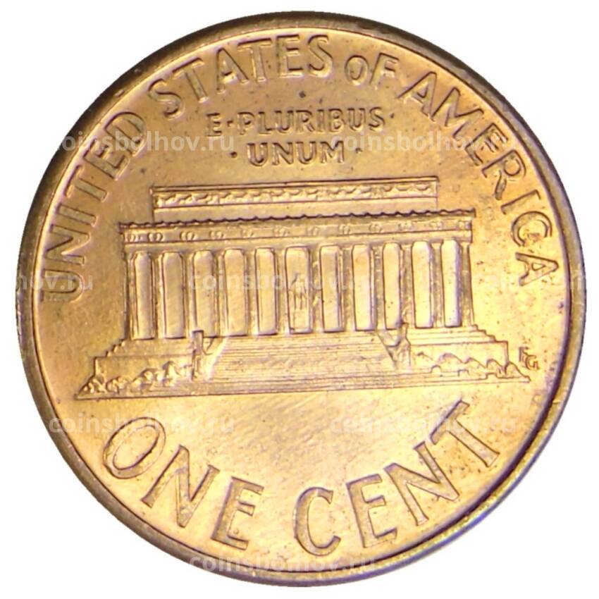 Монета 1 цент 1995 года D США (вид 2)