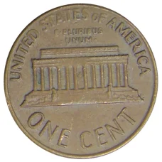 Монета 1 цент 1972 года D США (реверс)