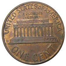 Монета 1 цент 1987 года США (реверс)