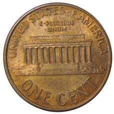 Монета 1 цент 1996 года D США (реверс)