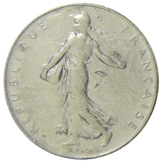 Монета 1 франк 1978 года Франция (реверс)