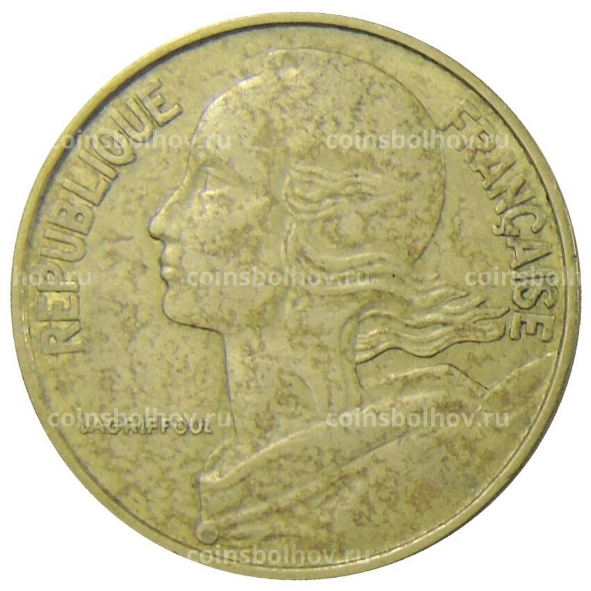 Монета 20 сантимов 1971 года Франция (вид 2)