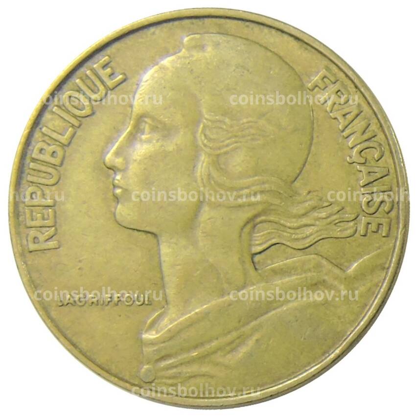 Монета 20 сантимов 1971 года Франция (вид 2)