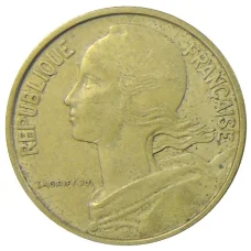 Монета 10 сантимов 1967 года Франция (реверс)