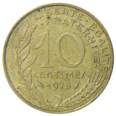 Монета 10 сантимов 1975 года Франция (аверс)