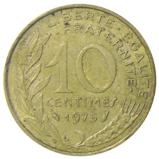 Монета 10 сантимов 1975 года Франция (аверс)